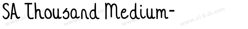 SA Thousand Medium字体转换